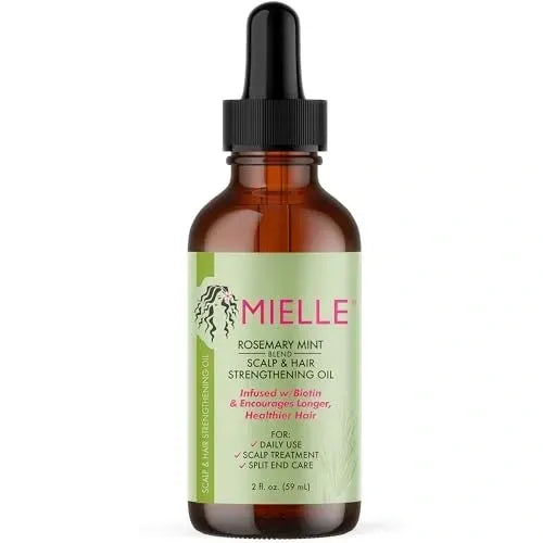 ~Mielle Organics Rosemary Mint Scalp & Hair Strengthening Oil for All Hair Types, 2 Ounce