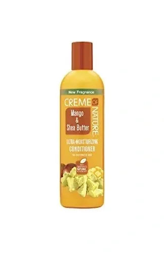 ~Conditioner with Mango & Shea Butter by Creme of Nature, Ultra Moisturizing for Dry Dehydrated Hair, 12 Fl Oz