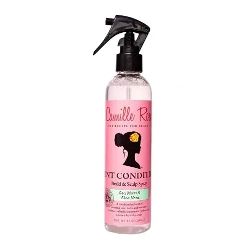 ~Camille Rose Mint Condition Braid + Scalp Spray to Hydrate, Reduce Breakage, and Provide Relief from a Dry, Itchy, Flaky Scalp | With Aloe Vera and Sea Moss