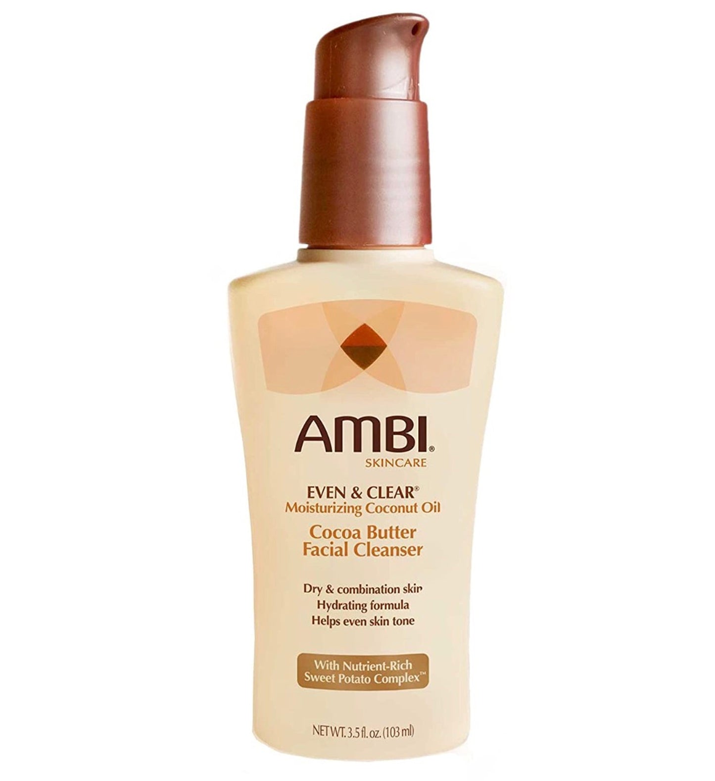 ~AMBI Even & Clear Moisturizing Coconut Oil Cocoa Butter Facial Cleanser - 3.5 fl oz