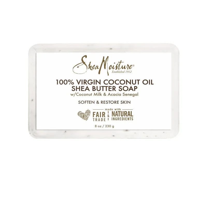 ~SheaMoisture Shea Butter Soap 100% Virgin Coconut Oil, 8 oz