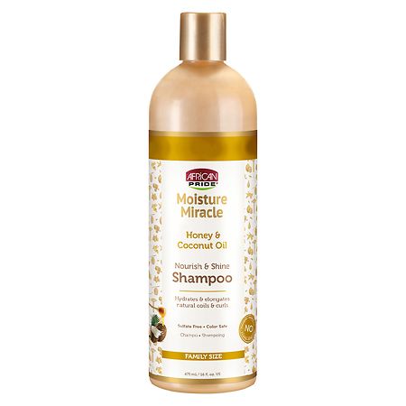 ~African Pride Moisture Miracle Honey & Coconut Oil Shampoo - Family size,16 oz.