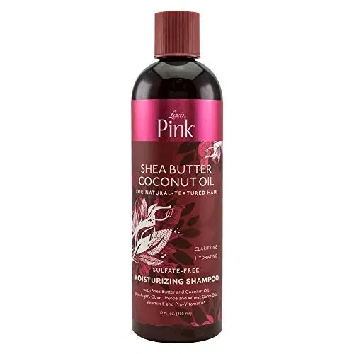 ~Luster's Pink Shea Butter Coconut Oil Sulfate Free Moisturizing Shampoo 12 oz