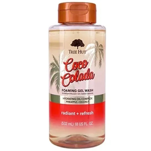 ~Tree Hut Coco Colada Radiant & Refresh Foaming Gel Wash, 18 oz.