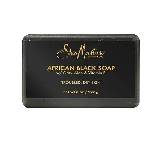 ~SheaMoisture Bar Soap African Black Soap, 8 oz