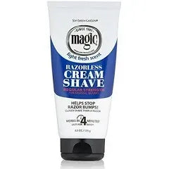 ~Magic Razorless Cream Shave Regular Strength Light Fresh Scent 6oz Tube