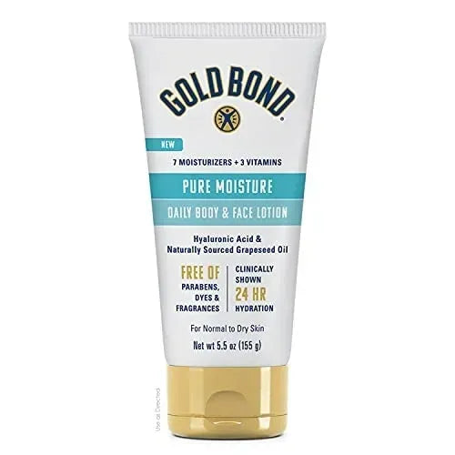 ~Gold Bond Pure Moisture Lotion, 5.5 oz., Ultra-lightweight Daily Body & Face Lotion