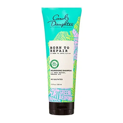 ~Carol's Daughter Born To Repair Sulfate-Free Nourishing Shampoo, Vegan Hair Care with Shea Butter for Curly Hair, 11 Fl Oz