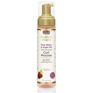 ~African Pride Moisture Miracle Rose Water & Argan Oil Curl Mousse, 8.5oz