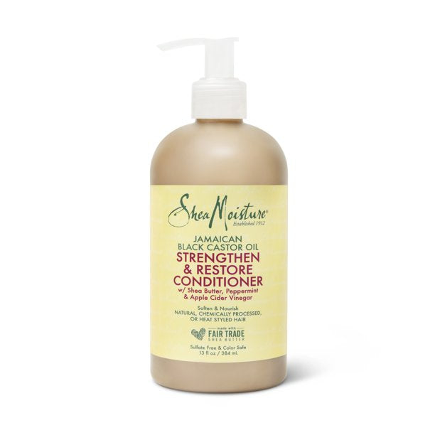 ~Shea Moisture Rinse Out Hair Conditioner 100% Pure Jamaican Black Castor Oil 13 oz