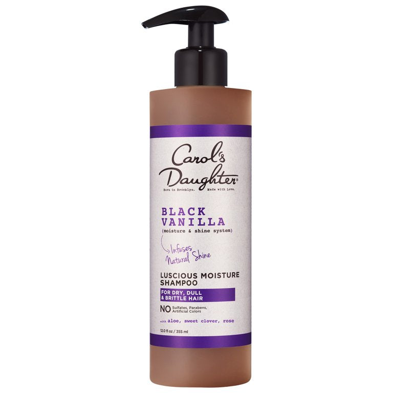 ~CAROL’S DAUGHTER BLACK VANILLA MOISTURE & SHINE SULFATE FREE SHAMPOO,12oz