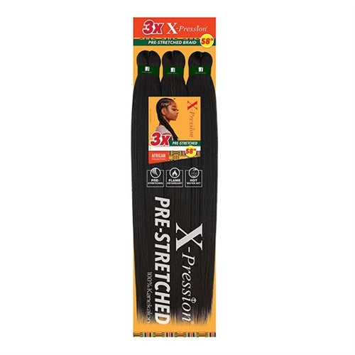 ~3X X-Pression Pre-Stretched Braid 58″
