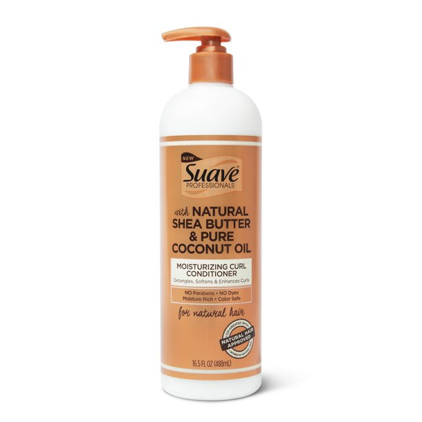 ~Suave Professionals for Natural Hair Moisturizing Curl Conditioner Paraben-Free and Dye-Free, 16.5oz
