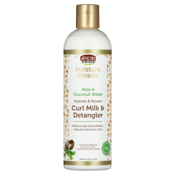 ~African Pride Moisture Miracle Curl Milk & Detangler ,12oz