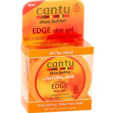 ~Cantu Shea Butter Extra Hold Edge Stay Gel for Natural Hair, 2.25oz