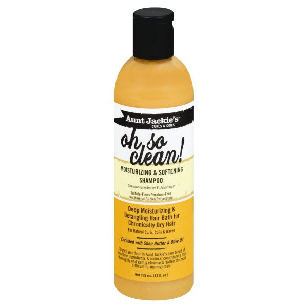 ~Aunt Jackie's Oh So Clean Moisturizing and Softening Shampoo 12oz