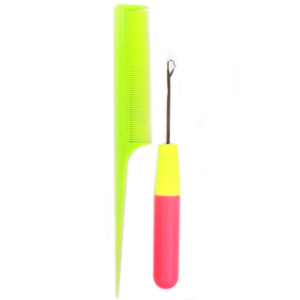 ~Donna Comb & Crochet Needle Kit, 2 Piece